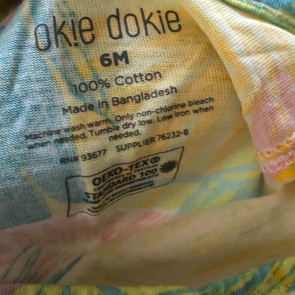 Okie Dokie|Baby girl colorful SOFT bubble romper, 100% cotton•••tropical boho - Picture 4 of 4